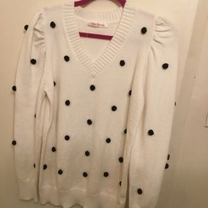 New Pom Pom sweater medium.